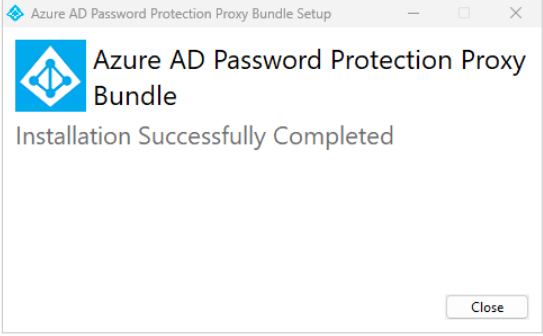 Proxy Bundle Setup — Installation Successfully Completed